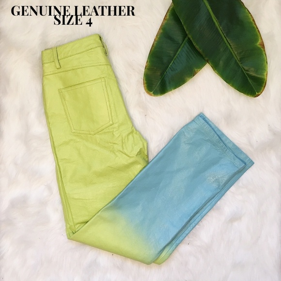 Vintage Pants - 🚫SOLD🚫 MetroStyle Genuine Leather Ombre Pants